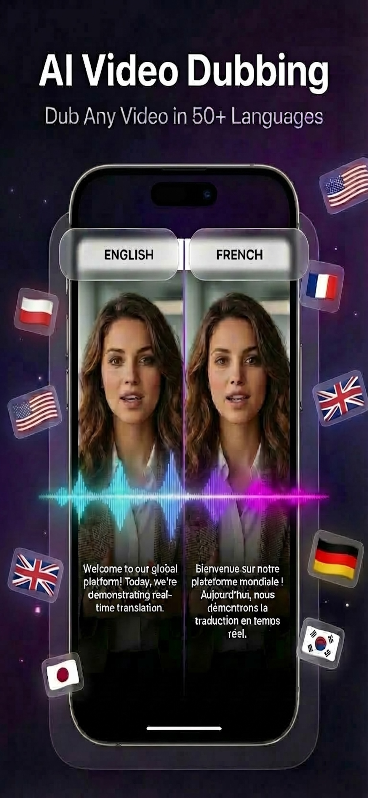 Dubbing processing view