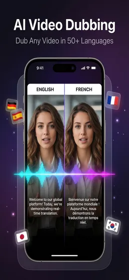 Dubbing Engine supporting 50+ languages