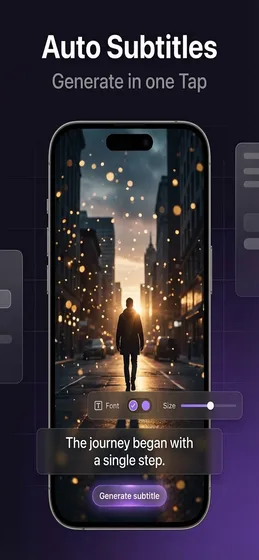 Subtitle Studio AI subtitle generation interface